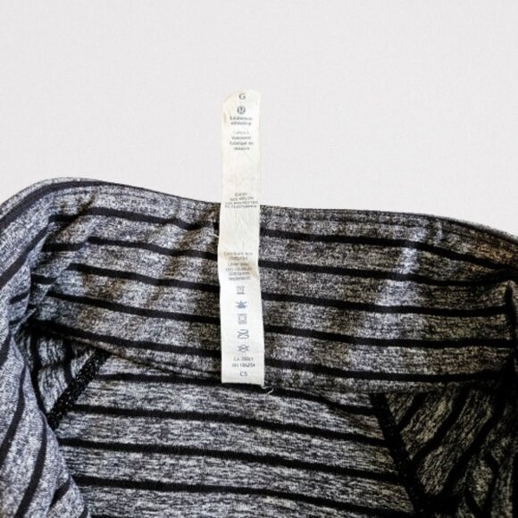 Lululemon Athletica Men's Surge Warm Grey/Black Long Sleeve Half Zip Shirt Large - Picture 15 of 16